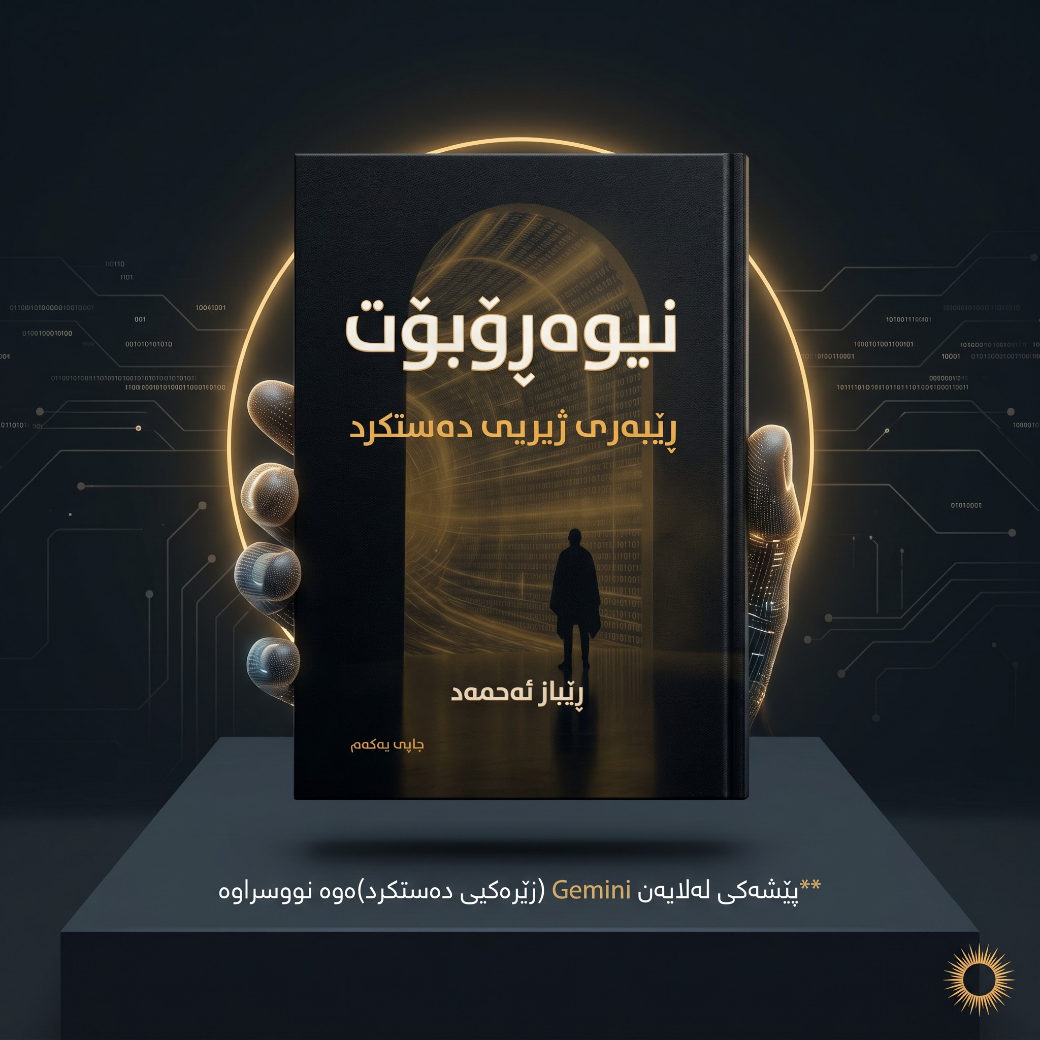 پێشەکی کتێبی نیوەڕۆبۆت کە لە لایەن Gemini ەوە نوسراوە.