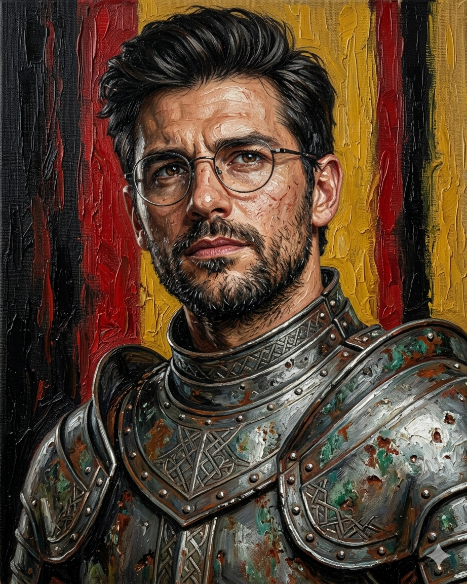 وێنەی خۆت ئەپلۆد بکە impasto oil painting