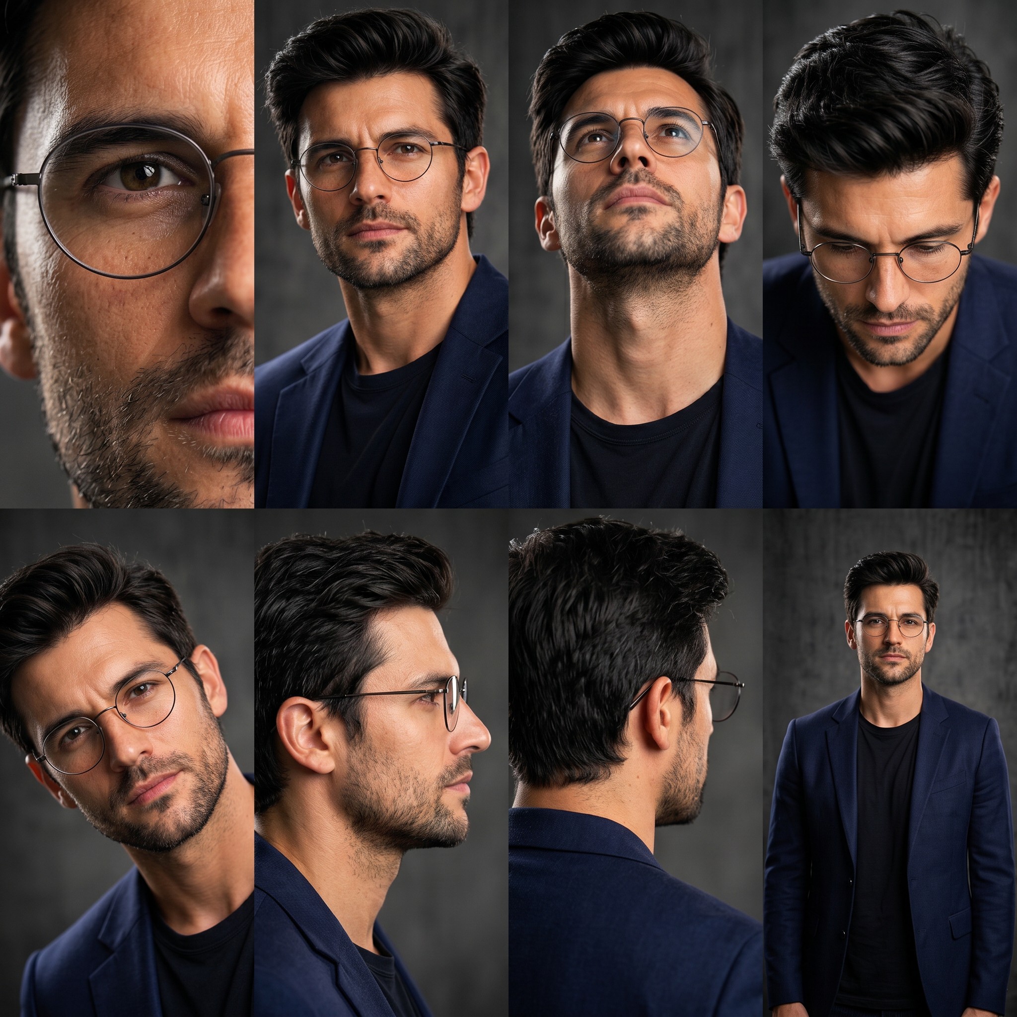 وێنەی خۆت ئەپلۆد بکە cinematic photographic grid split