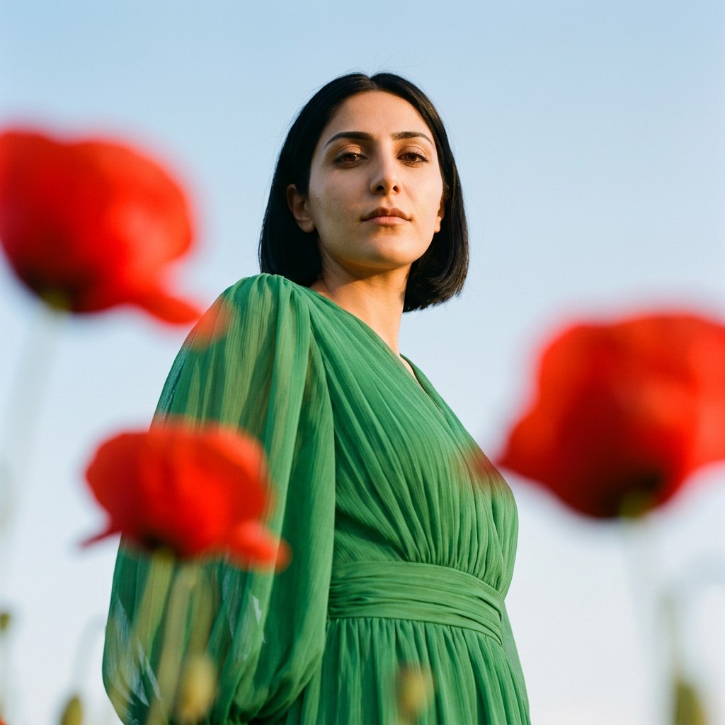 وێنەی خۆت ئەپلۆد بکە large red poppies very close to the lens,