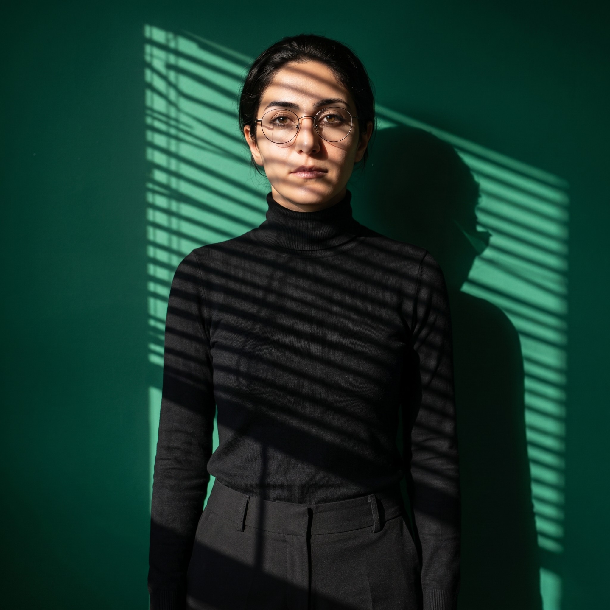 وێنەی خۆت ئەپلۆد بکە Artistic Gobo lighting studio portrait