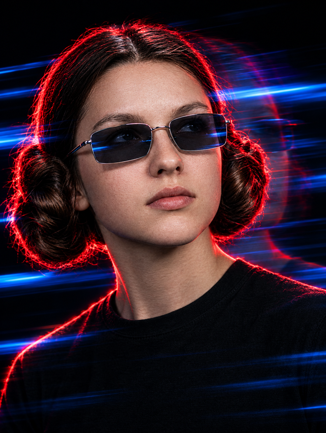 وێنەی خۆت ئەپلۆد بکە cyberpunk atmospheric glow