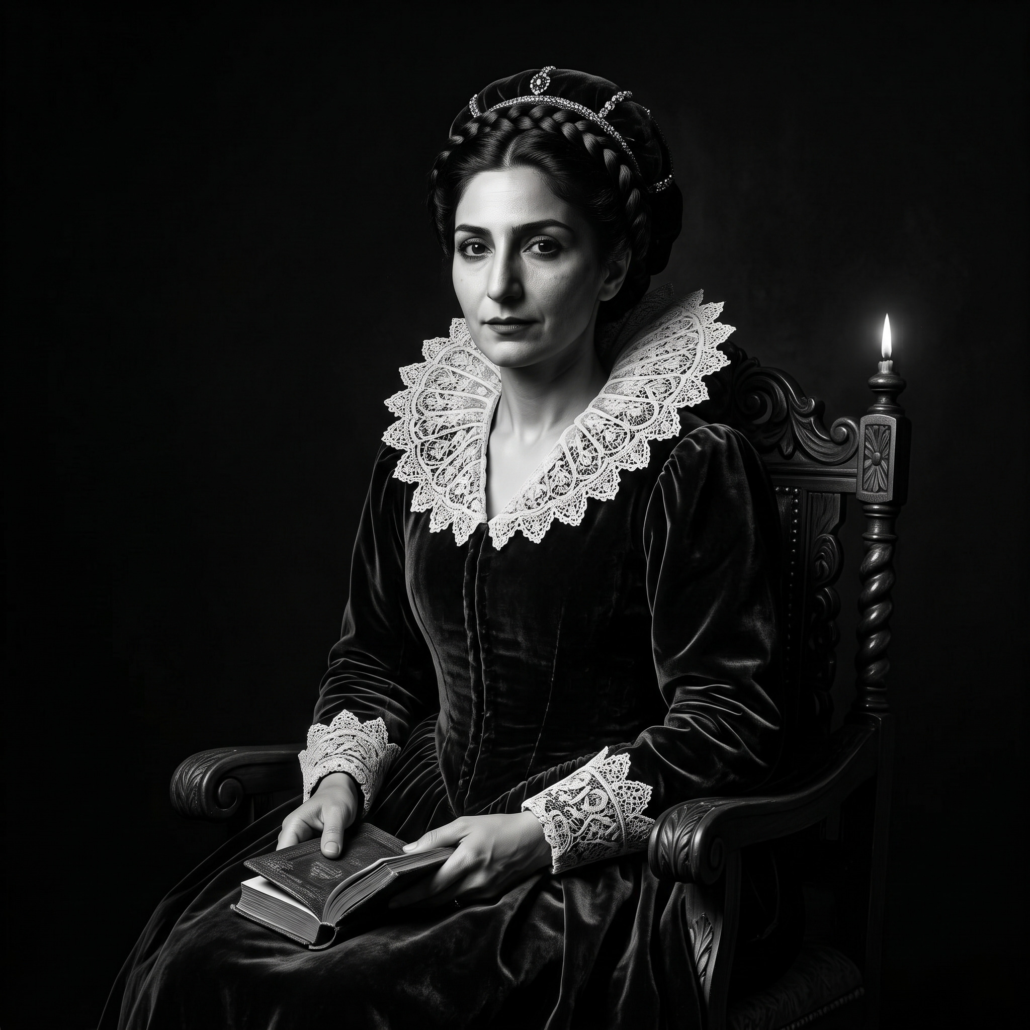 وێنەی خۆت ئەپلۆد بکە A dramatic, museum-quality black and white